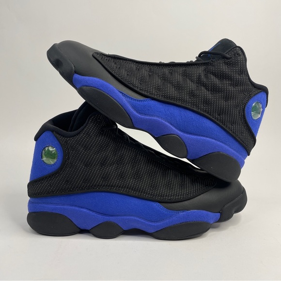 jordan 13 black hyper royal white